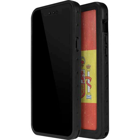 Spain Flag Distressed iPhone 12 Mini Waterproof Case